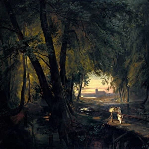 Forest path near Spandau, 1835. Artist: Blechen, Carl (1798-1840)