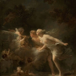 The Fountain of Love, c. 1785. Artist: Fragonard, Jean Honore (1732-1806)