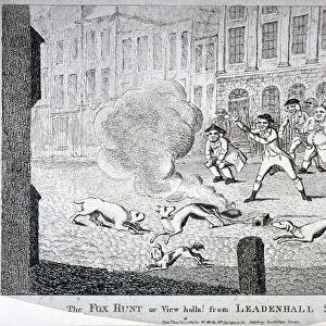 The fox hunt or view holla! from Leadenhall Street, 1784