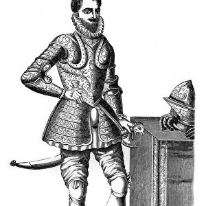 Francois, Duke of Anjou and Alencon, in damascened armour, 16th century, (1870)