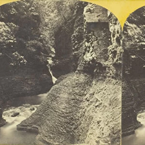 Freer Glen at Watkins View of Upper Glen, 1860 / 65. Creator: J. C. Burritt