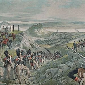 The French Army Crossing The Niemen, 1812, (1896)