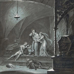 Friar Lawrence and Juliet Discover the Bodies of Romeo and Paris... 19th century