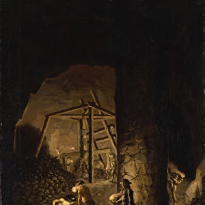 Gallery in Falun Copper Mine, ca 1784