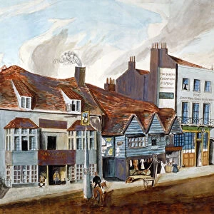 The George Tavern and shop fronts, Newington Butts, Southwark, London, c1825. Artist