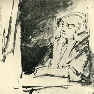 Girl Asleep in a Window, c1655, (1943). Creator: Rembrandt Harmensz van Rijn