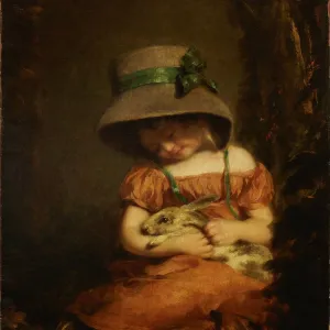 Ragazza con un Coniglio, c1800. Creatore: John Hoppner Ragazza con un Coniglio, c1800. Creatore: John Hoppner
