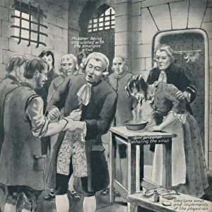 Giving Prisoners the Smallpox in Gaol, late 18th century, (c1934)