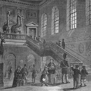 Grand staircase of Montagu House, Bloomsbury, London, c1830 (1878)