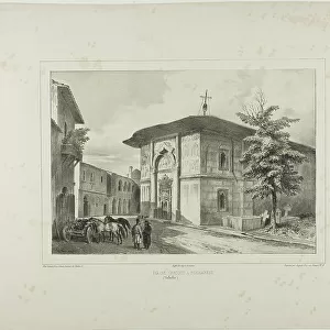Greek Church, Bucharest, Wallachia, July 15, 1837, 1839. Creator: Auguste Raffet