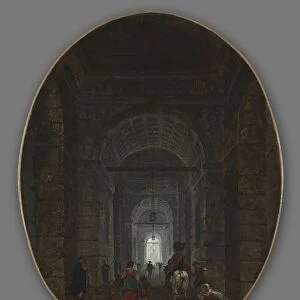 The Grotto of Posillipo, c. 1769. Creator: Hubert Robert (French, 1733-1808)