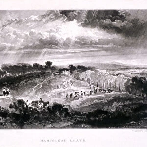 Hampstead Heath, Hampstead, London, 1832. Artist: David Lucas