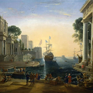 Harbour after Claude Lorraine, c1820. Artist: Clause Lorraine
