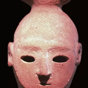 Head of a Haniwa tomb figure, 6th century