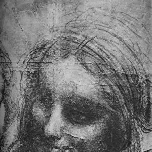 Head of St. Anne - Virgin and Child with St. Anne and Infant St. John, c1480 (1945). Artist: Leonardo da Vinci