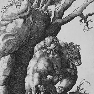 Hercules and the Nemean Lion. Creator: Adamo Scultori