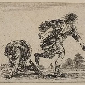 Hippomenes and Atalanta, from Game of Mythology (Jeu de la Mythologie), 1644