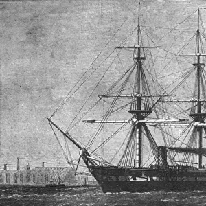 H.M.S. Challenger, commissioned for her... cruise on Deep Sea Exploration, 1872, (1901)