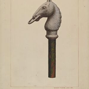 Horse Head Hitching Post, 1935 / 1942. Creator: Vincent P. Rosel