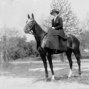 Horse Shows - Helen Buchanan, 1912. Creator: Harris & Ewing. Horse Shows - Helen Buchanan, 1912. Creator: Harris & Ewing