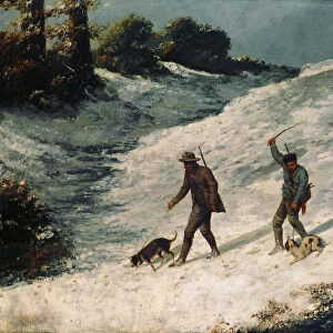 Hunters in the Snow (Chasseurs dans la neige), ca 1864