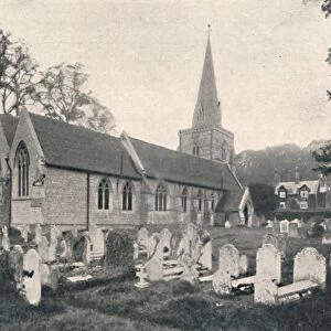 Hursley Church and Rectory, 1904