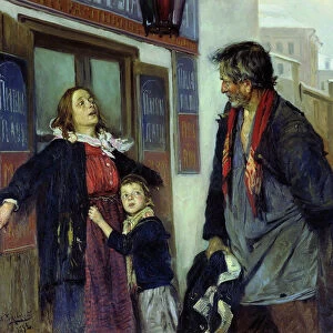 I don t let in!, 1892. Artist: Makovsky, Vladimir Yegorovich (1846-1920)