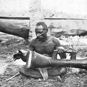 Indigene (Musicien) de la nouvelle-Guinee britannique; Les Terres Du Pacifique, 1914. Creator: Unknown