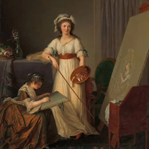 The Interior of an Atelier of a Woman Painter, 1789. Creator: Marie Victoire Lemoine