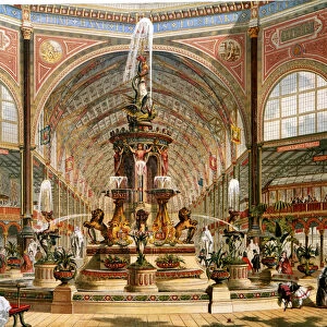 Interior of the Crystal Palace during the International Exhibition, 1862