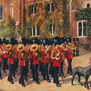 The Irish Guards leaving St. James Palace after Changing Guard, 1933. Creator: Unknown
