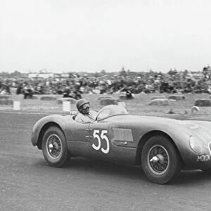 Jaguar C type, Duncan Hamilton Goodwood 1951. Creator: Unknown