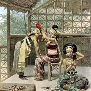 The Javanese dancers, Universal Exposition, Paris, 1889