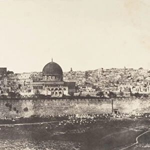 Jerusalem, Enceinte du Temple, Vue generale de la face Est, Pl. 2, 1854