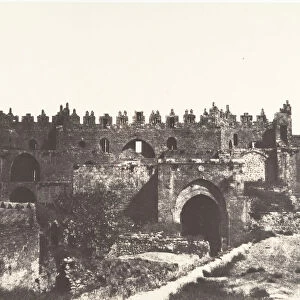 Jerusalem, Porte de Damas, Interieur, 1854. Creator: Auguste Salzmann