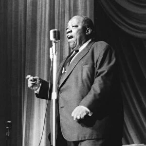 Jimmy Rushing with the Basie Band, London, 1963. Creator: Brian Foskett