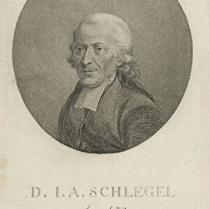 Johann Adolf Schlegel (1721-1793), c. 1800. Creator: Anonymous