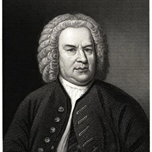 Johann Sebastian Bach, 19th century. Artist: C Cook