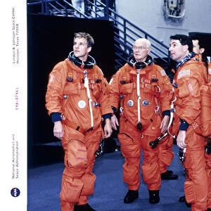 John H Glenn and crew members, June 1998