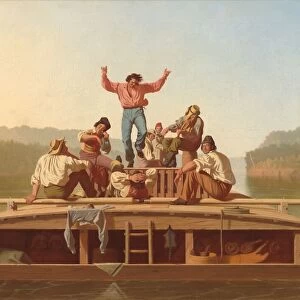 The Jolly Flatboatmen, 1846. Creator: George Caleb Bingham
