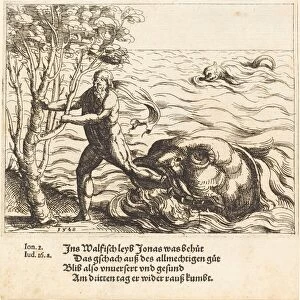 Jonah is Delivered from the Whale, 1548. Creator: Augustin Hirschvogel