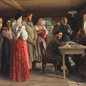 Justice of the Peace, 1888. Artist: Zoshchenko, Mikhail Ivanovich (1857-1907)