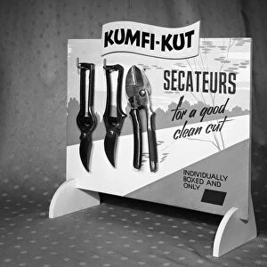 Kumfi-Kut range of Secateurs from Champion Scissors, Mexborough, Yorkshire, 1962