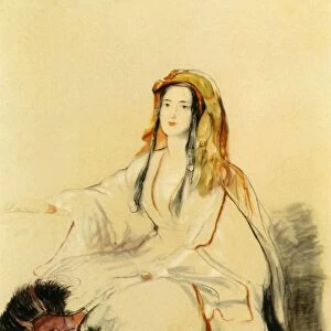 Lady Hester Stanhope in Oriental Dress, early 19th century?, (1942). Creator: David Wilkie