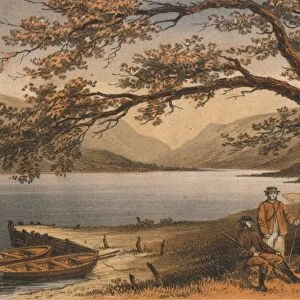 The Lake of the Pleasant Retreat. Llyn Mwyngyl, from Tal-y-Llyn, 19th century. Creator: Hanhart