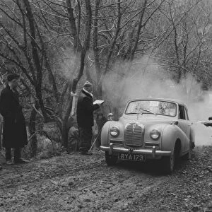 Lands End trial 1961, Austin A40 Somerset on Darracot Hill. Creator: Unknown
