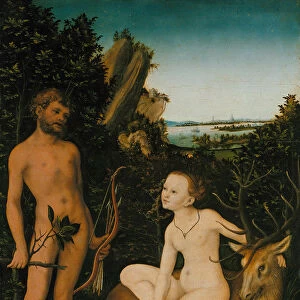 Landscape with Apollo and Diana, 1530. Artist: Cranach, Lucas, the Elder (1472-1553)