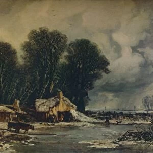 Landscape with Old Cottages: Winter, 1833. Artist: William James Muller