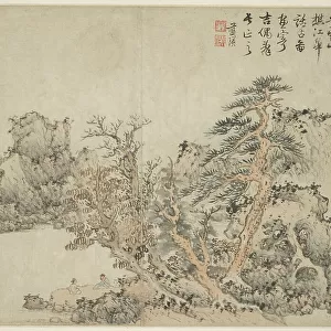 Landscape in the Style of Ancient Masters: after Wang Meng (c. 1308-1385), China, Ming, 1642. Creator: Lan Ying