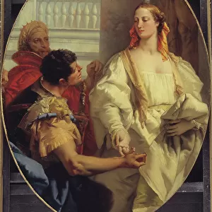Latinus Offering his Daughter Lavinia to Aeneas in Matrimony, 1753-1754. Creator: Giovanni Battista Tiepolo